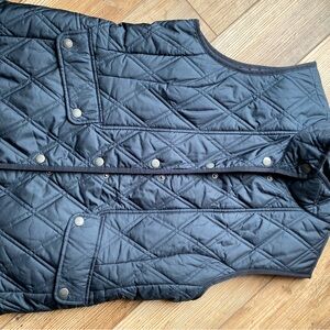 Quilted Black Vest